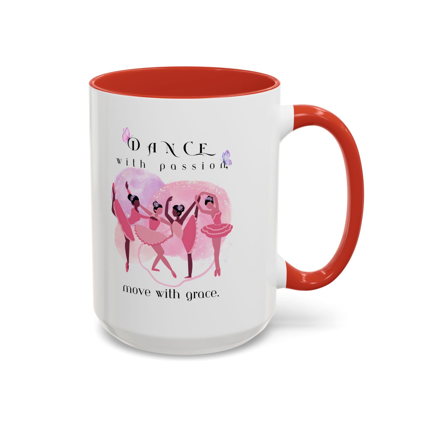 Accent Coffee Mug (11, 15oz) Dance With Passion