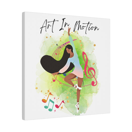 Matte Canvas Print - Art In Motion - White background