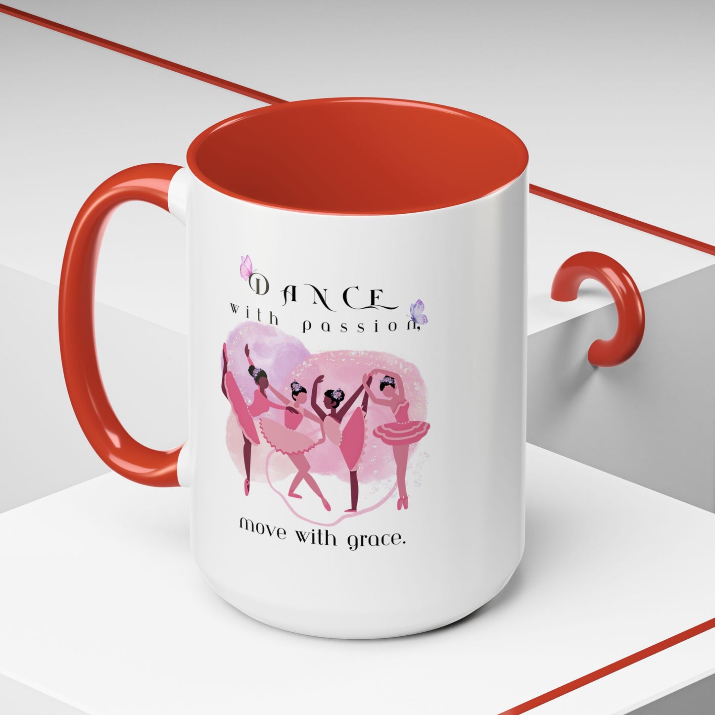 Accent Coffee Mug (11, 15oz) Dance With Passion