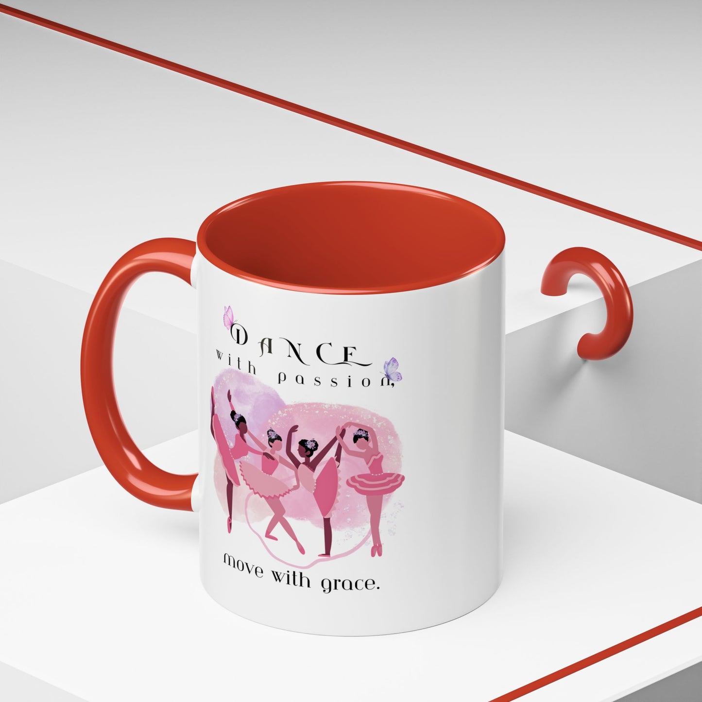Accent Coffee Mug (11, 15oz) Dance With Passion