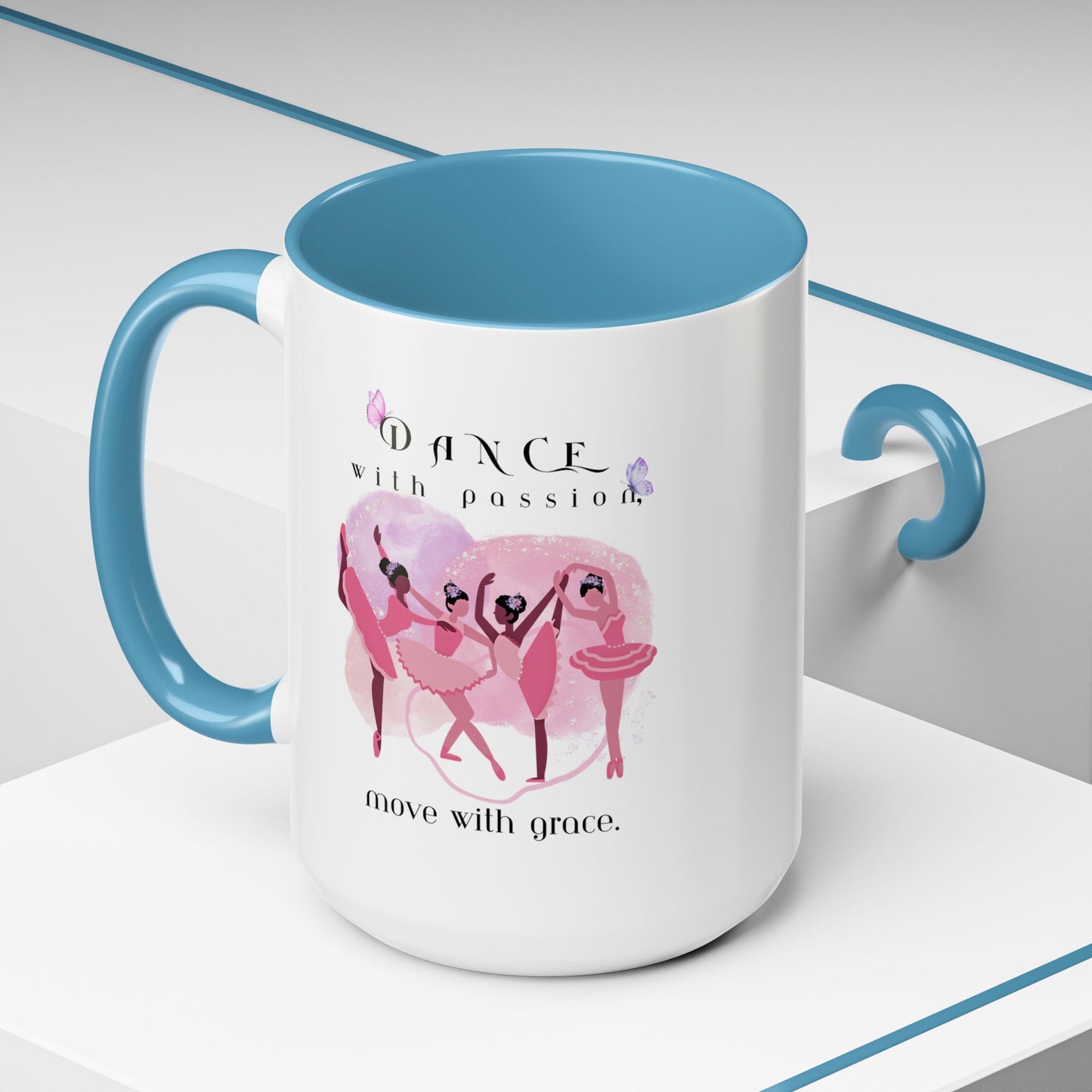 Accent Coffee Mug (11, 15oz) Dance With Passion