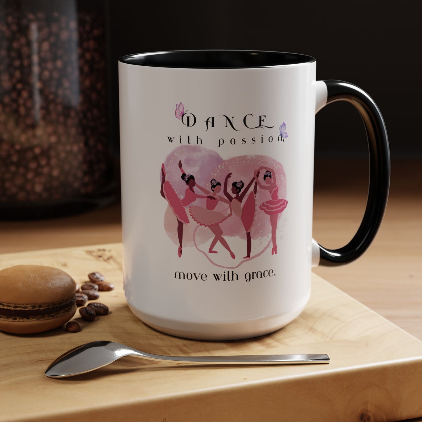 Accent Coffee Mug (11, 15oz) Dance With Passion