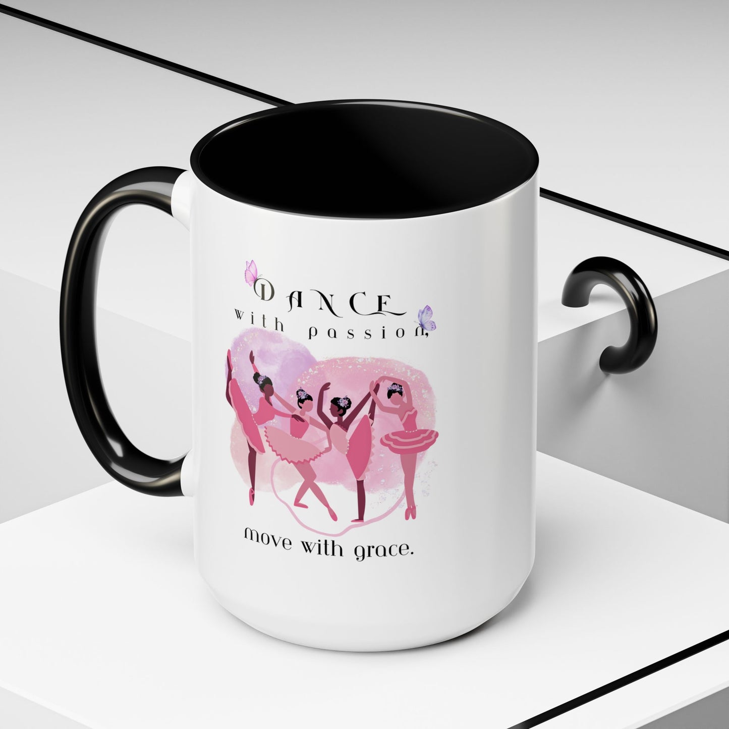 Accent Coffee Mug (11, 15oz) Dance With Passion