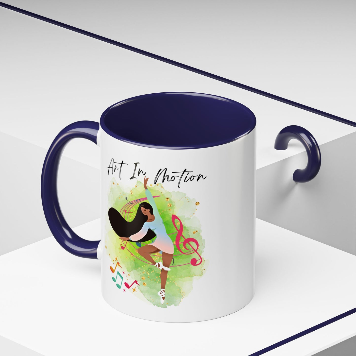 Accent Coffee Mug (11, 15oz) Art In Motion ceramic mug