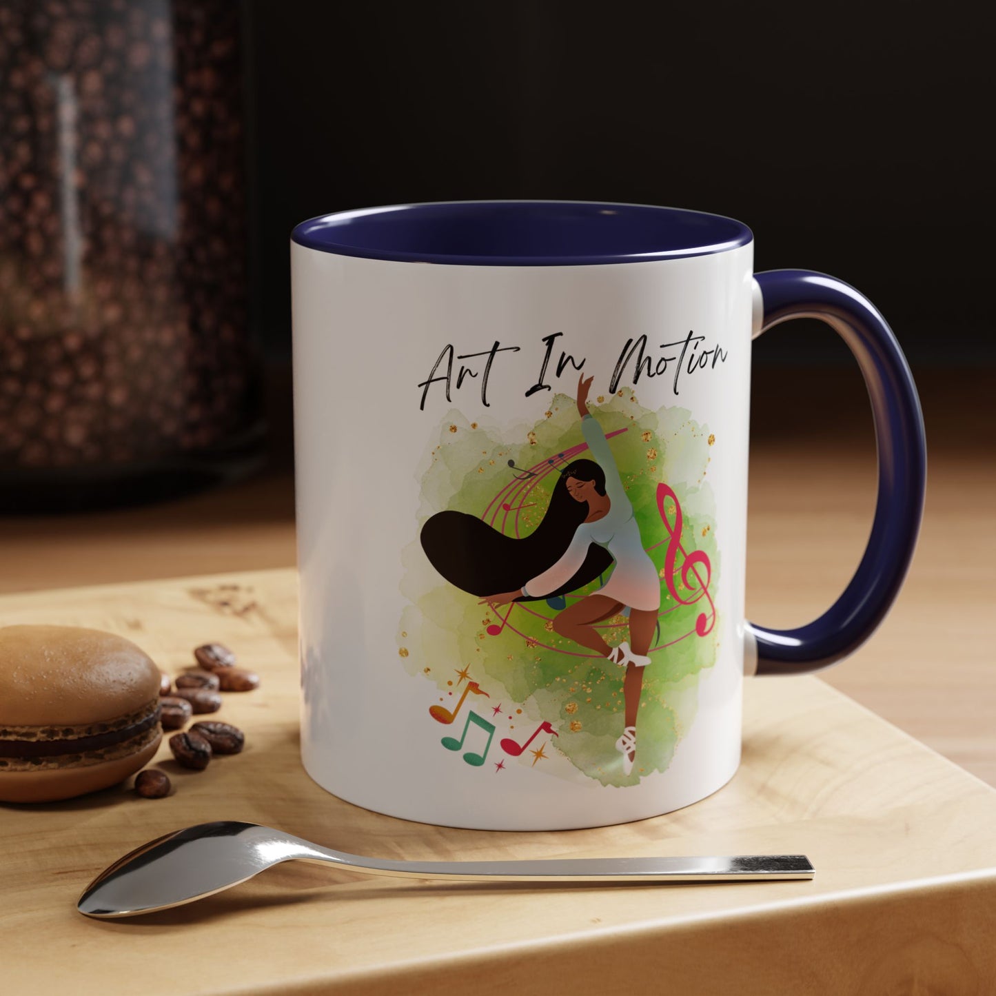 Accent Coffee Mug (11, 15oz) Art In Motion ceramic mug
