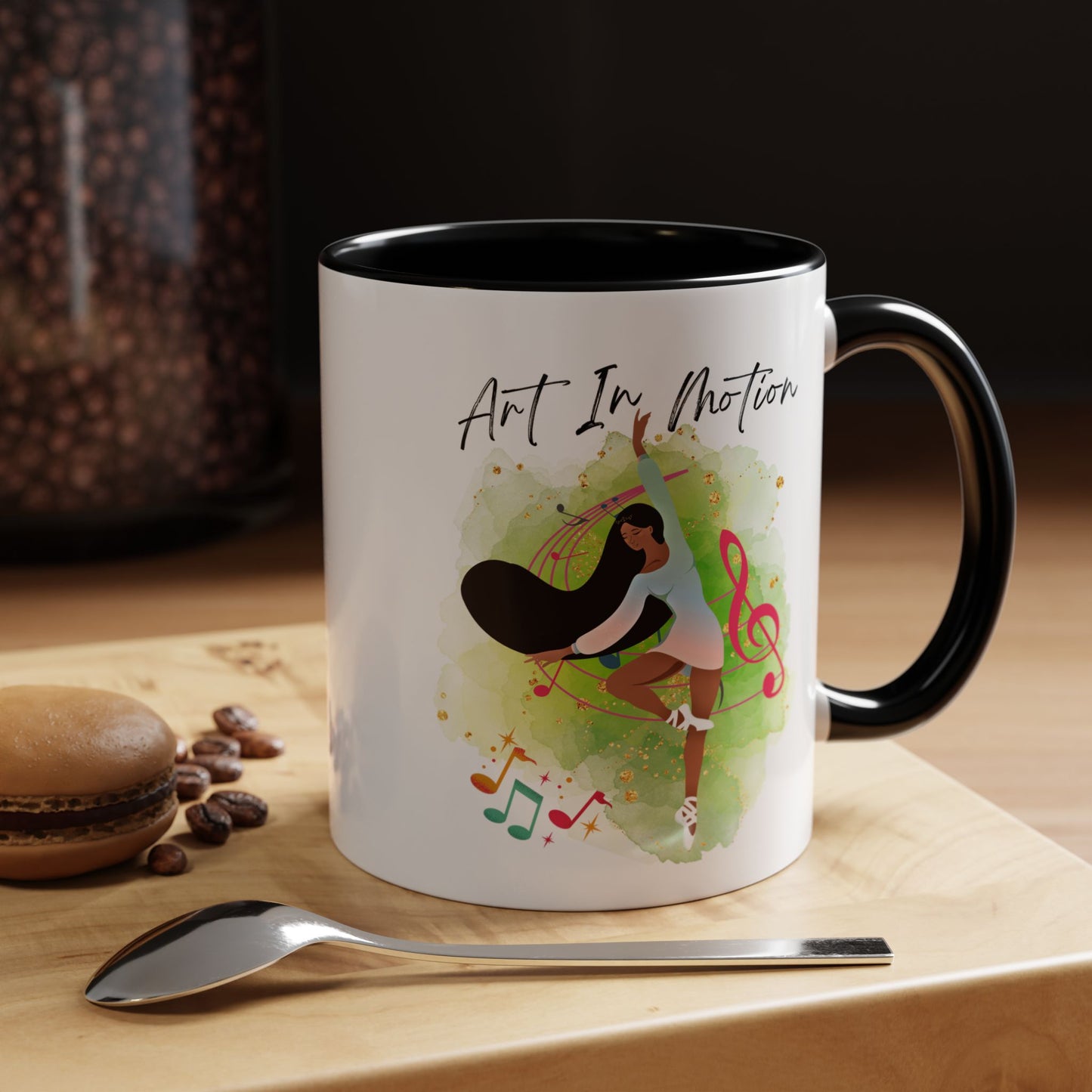 Accent Coffee Mug (11, 15oz) Art In Motion ceramic mug