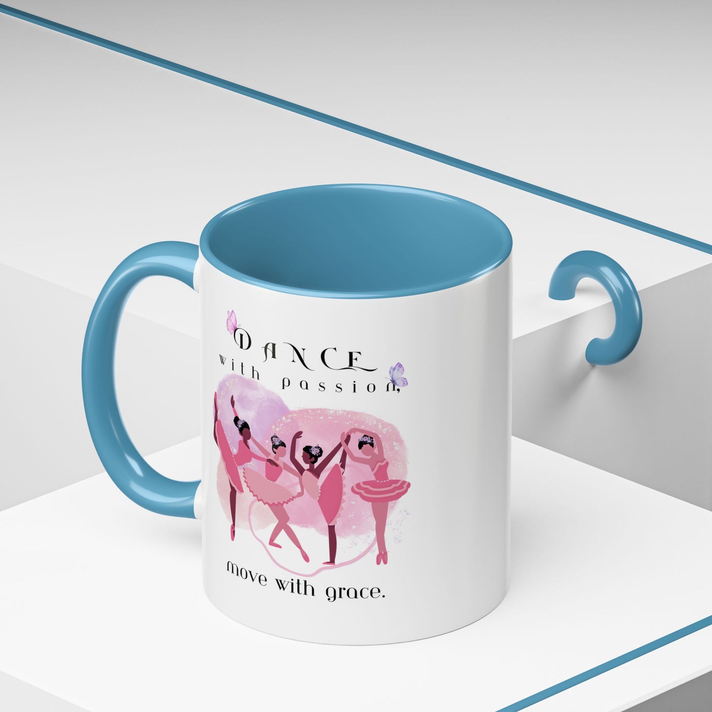 Accent Coffee Mug (11, 15oz) Dance With Passion