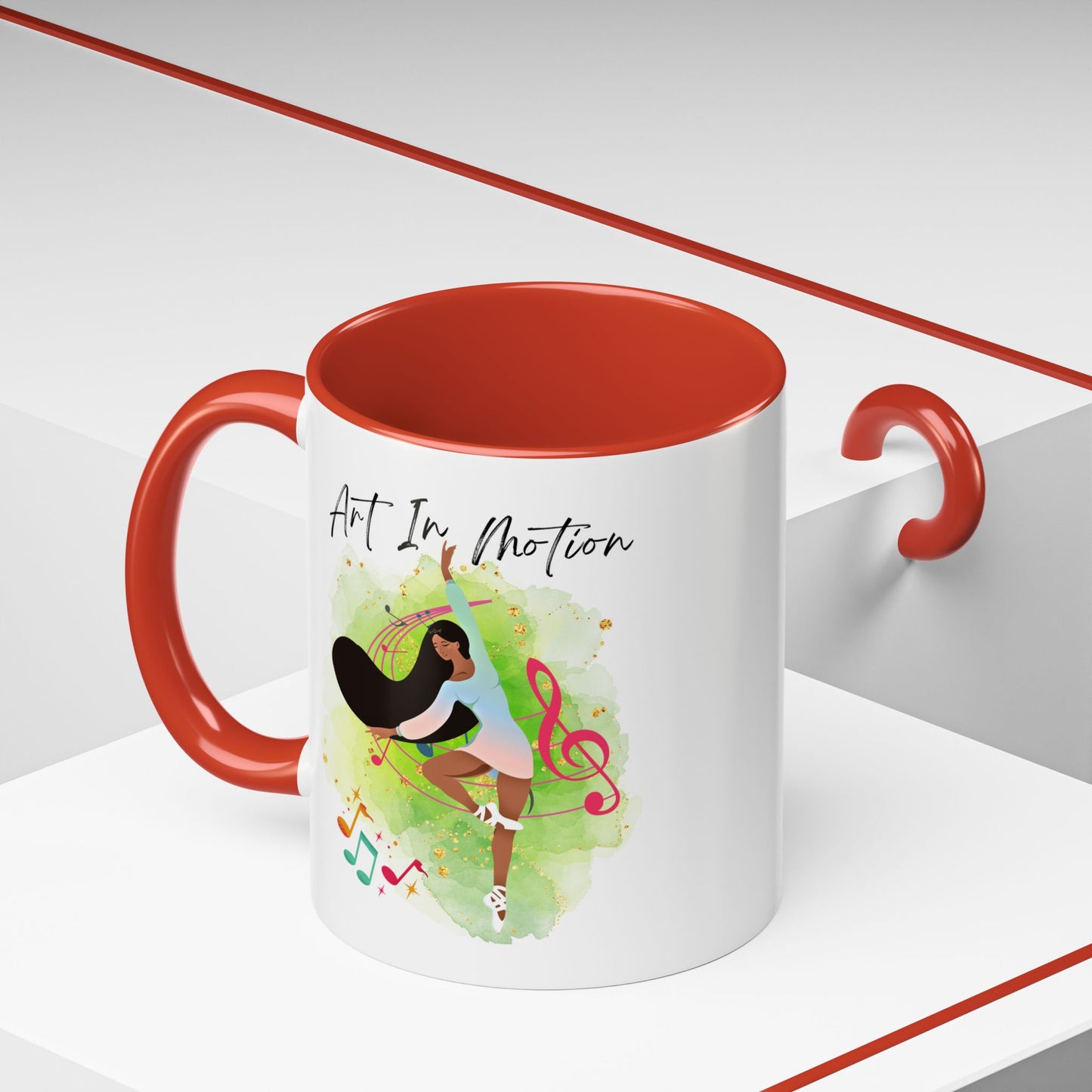 Accent Coffee Mug (11, 15oz) Art In Motion ceramic mug