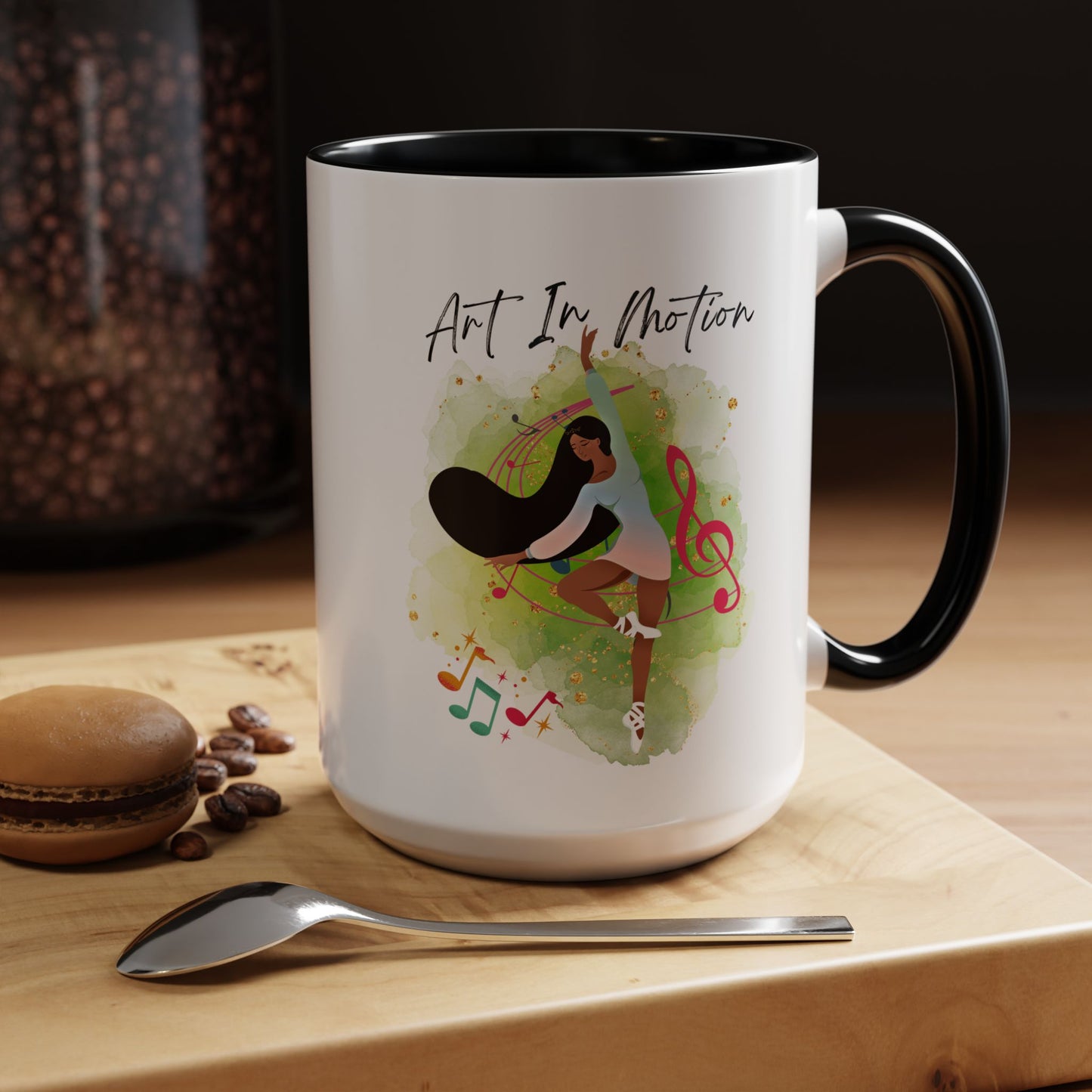 Accent Coffee Mug (11, 15oz) Art In Motion ceramic mug