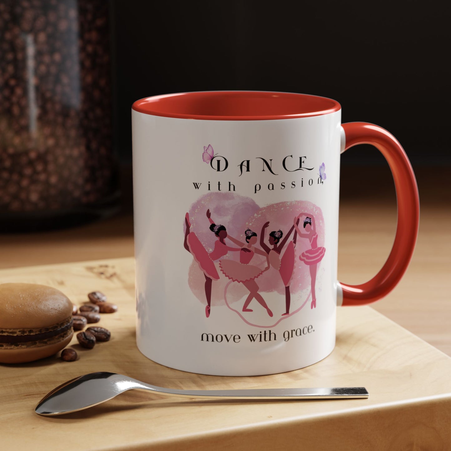 Accent Coffee Mug (11, 15oz) Dance With Passion