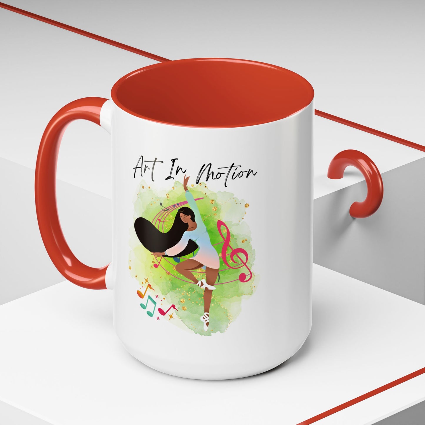 Accent Coffee Mug (11, 15oz) Art In Motion ceramic mug