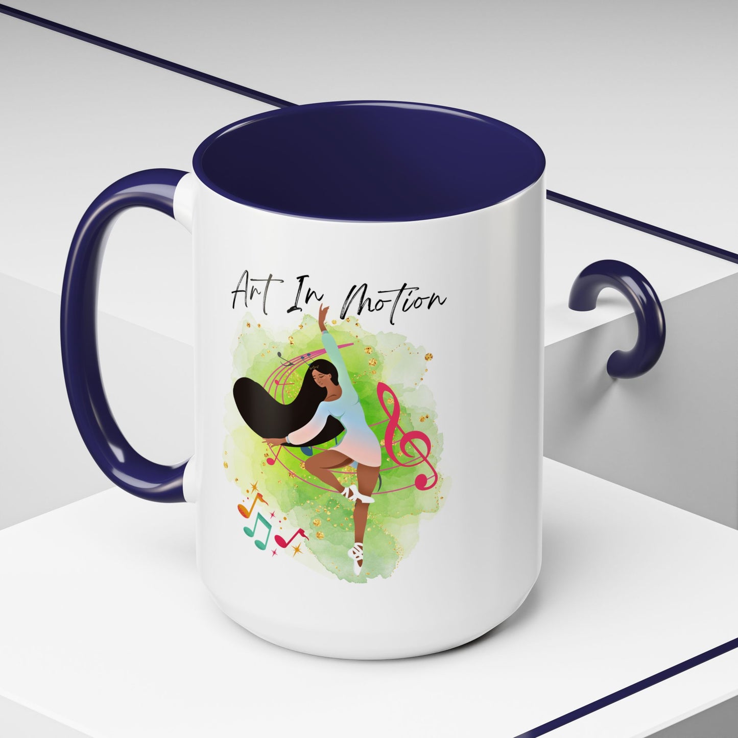 Accent Coffee Mug (11, 15oz) Art In Motion ceramic mug