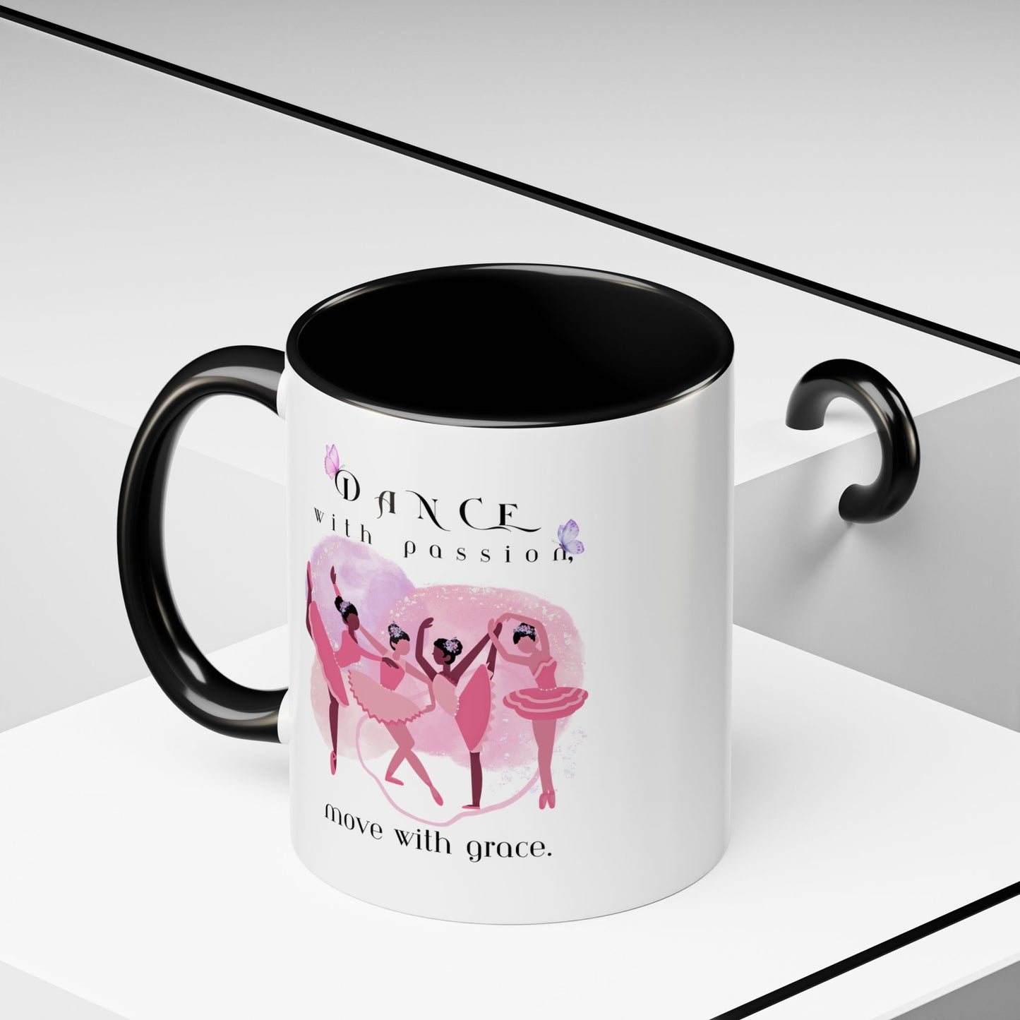 Accent Coffee Mug (11, 15oz) Dance With Passion