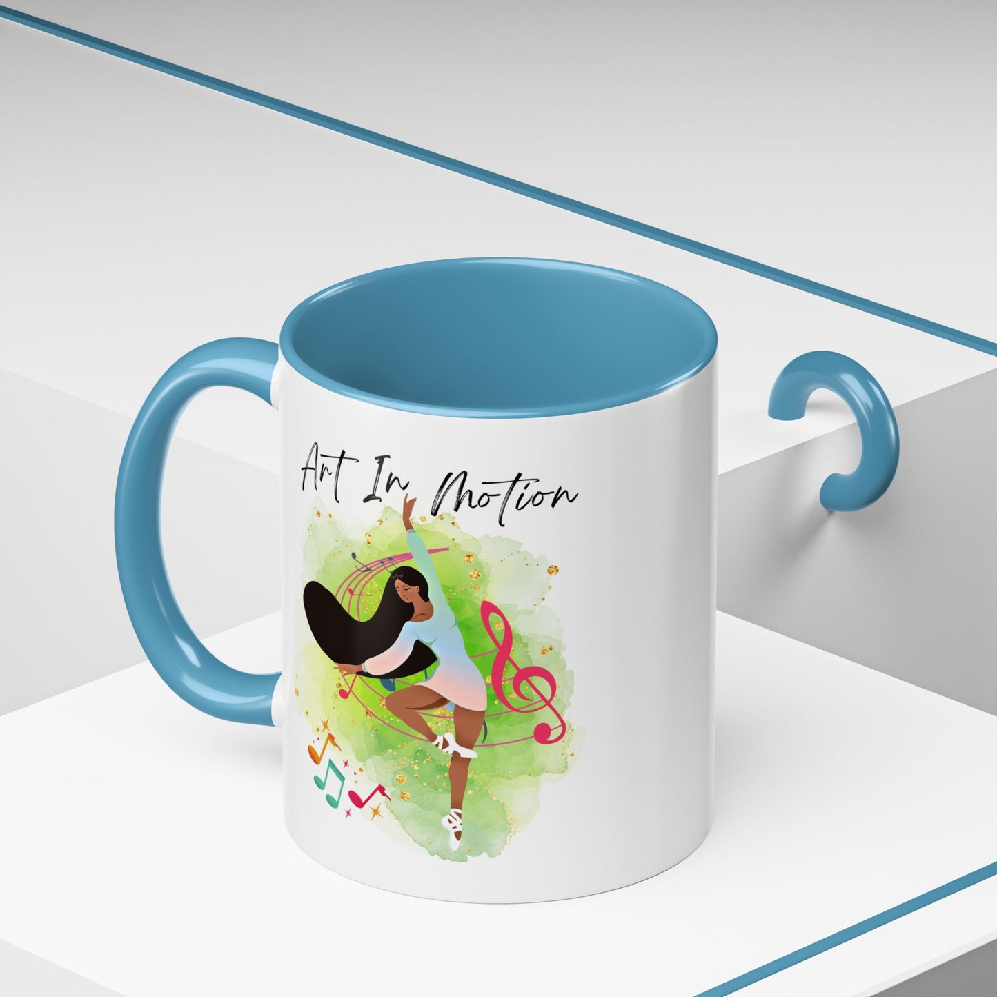 Accent Coffee Mug (11, 15oz) Art In Motion ceramic mug