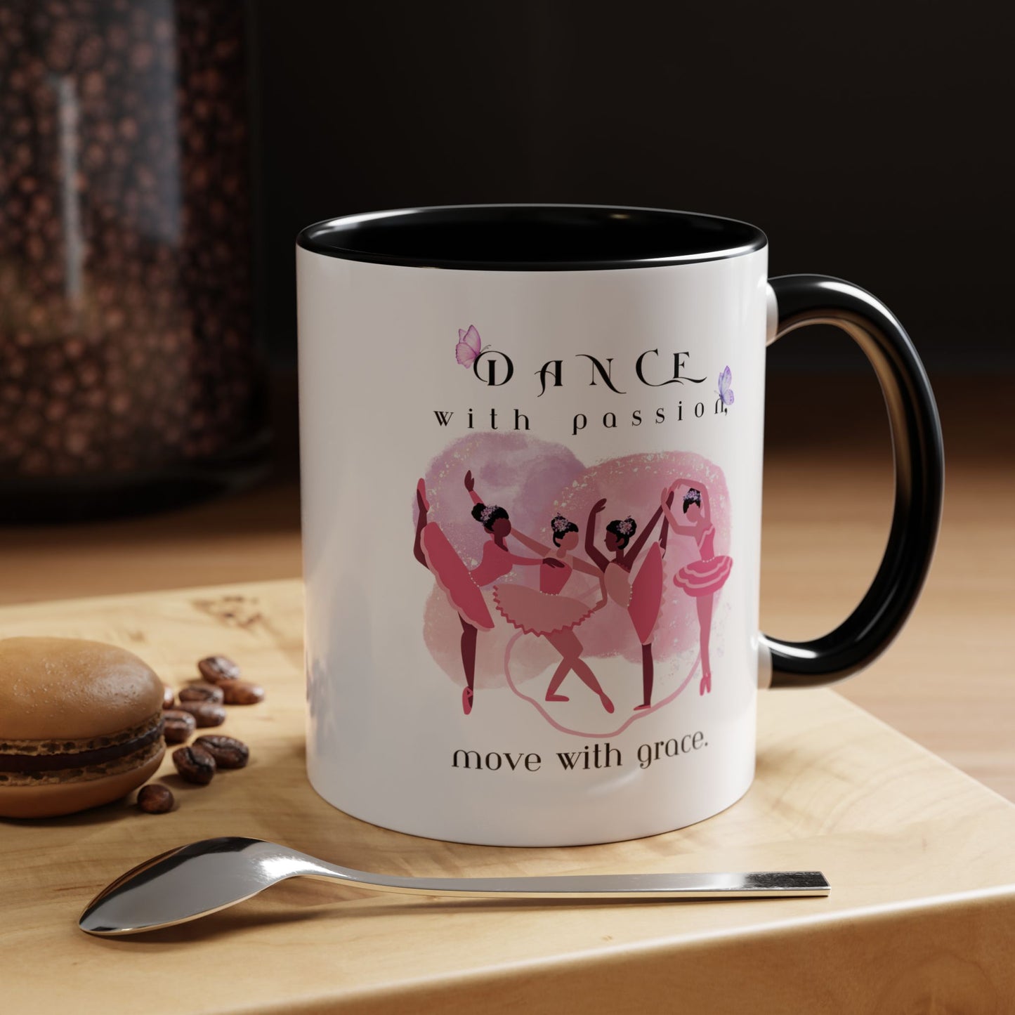 Accent Coffee Mug (11, 15oz) Dance With Passion