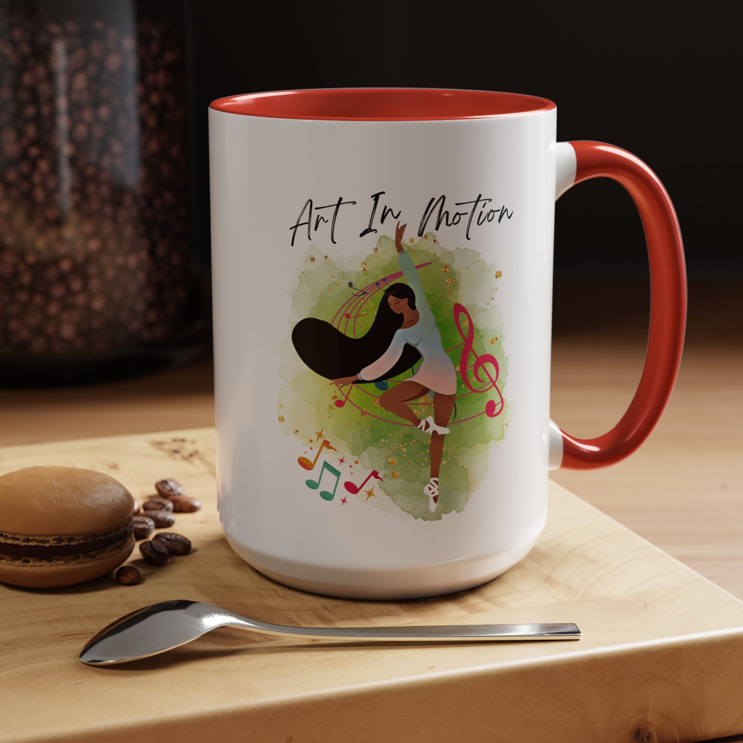 Accent Coffee Mug (11, 15oz) Art In Motion ceramic mug
