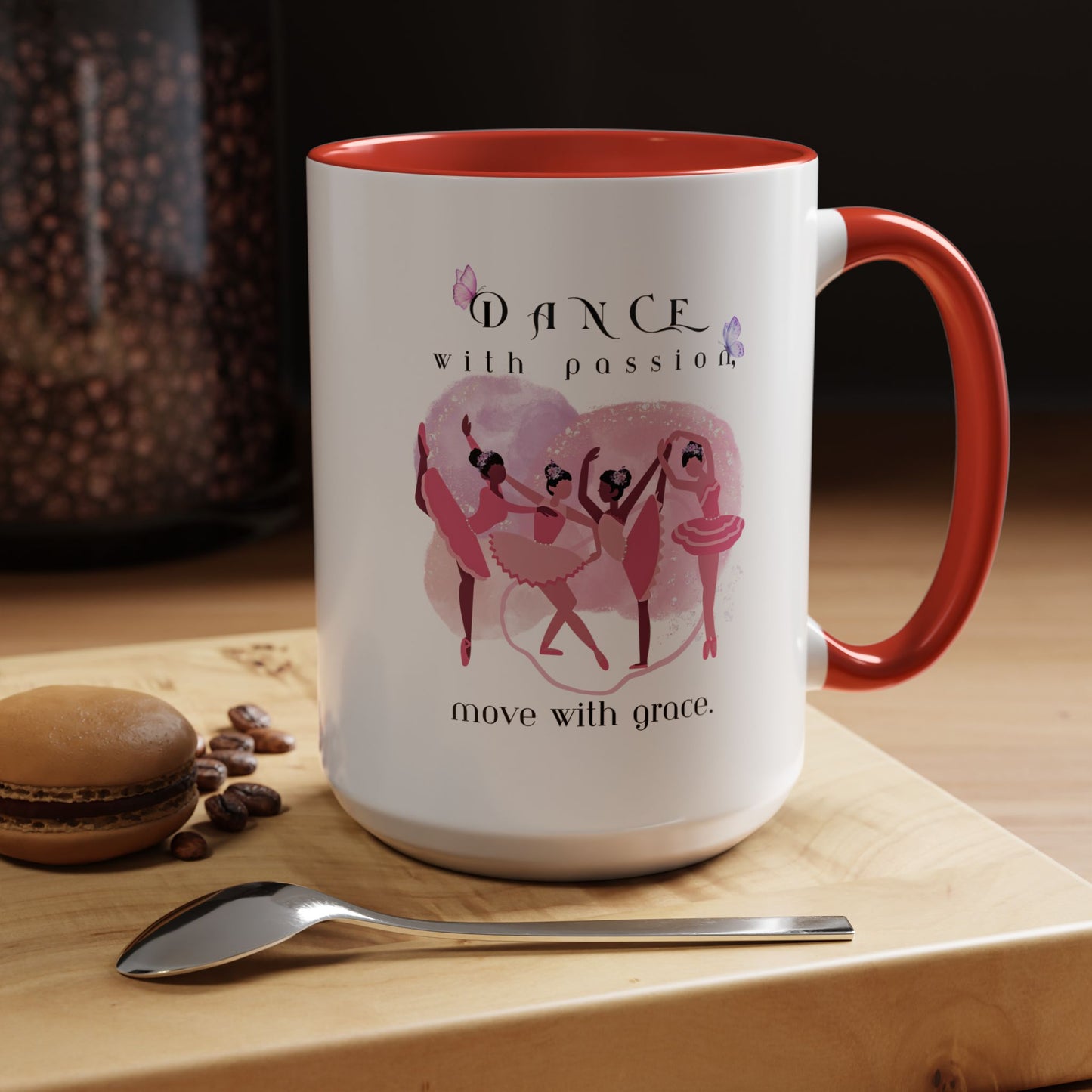Accent Coffee Mug (11, 15oz) Dance With Passion