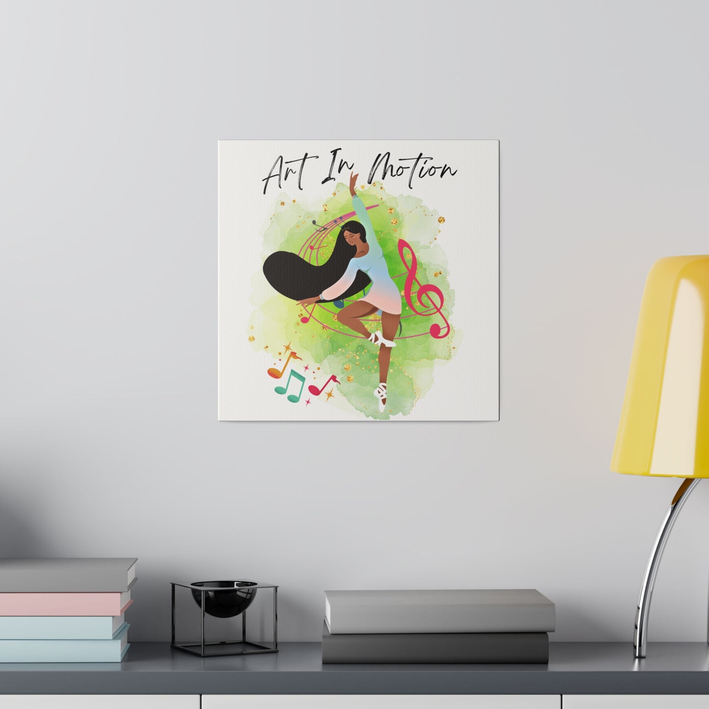 Matte Canvas Print - Art In Motion - White background