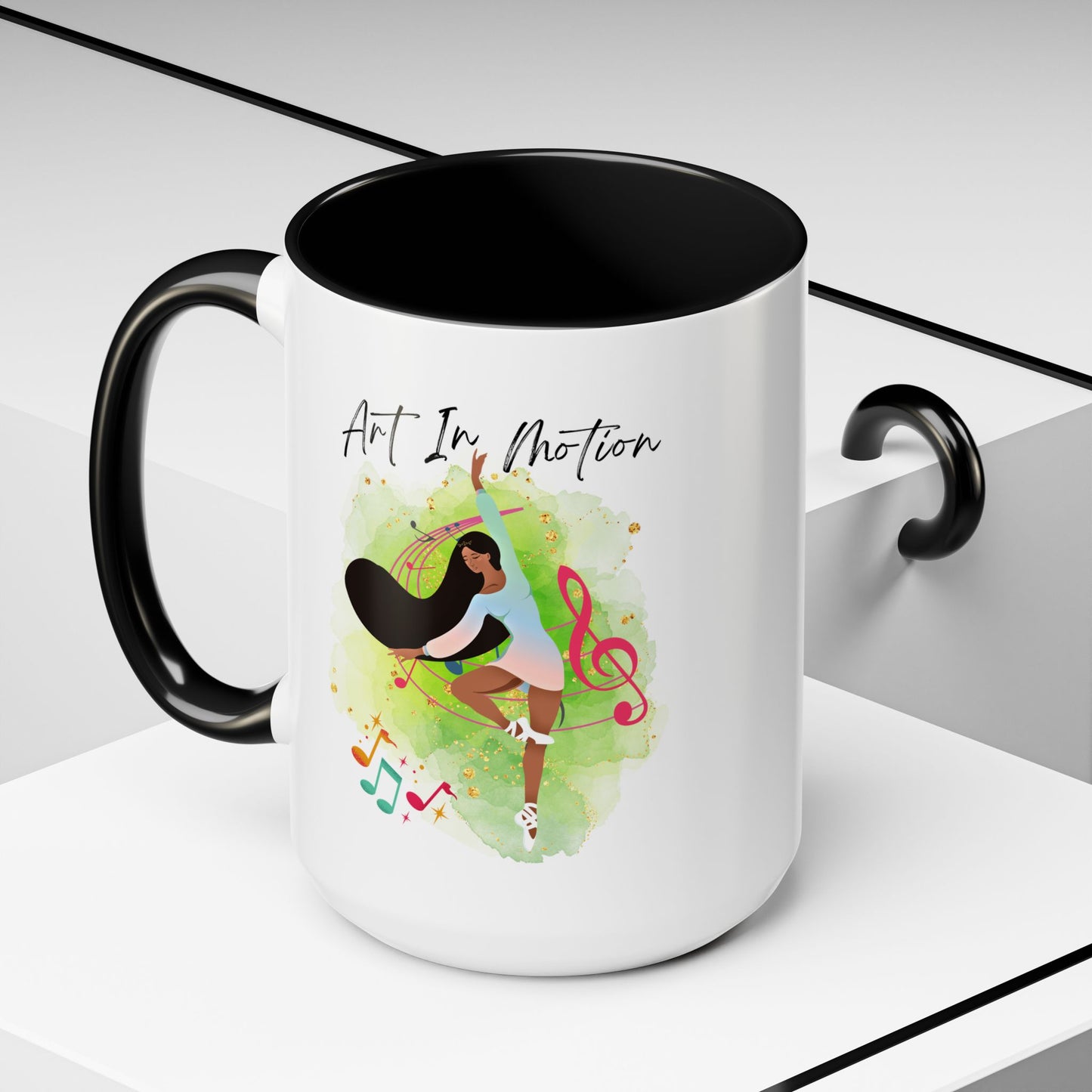 Accent Coffee Mug (11, 15oz) Art In Motion ceramic mug