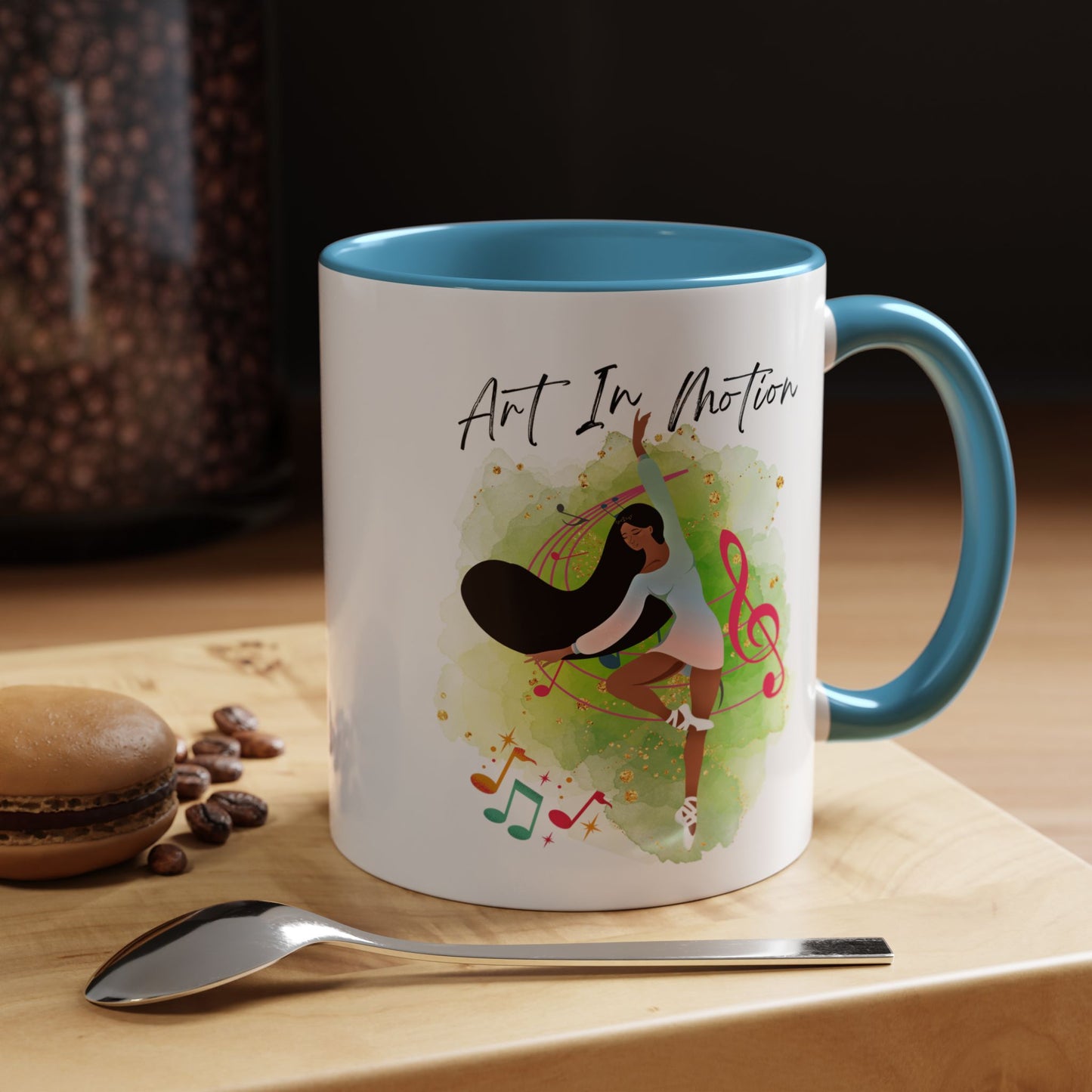Accent Coffee Mug (11, 15oz) Art In Motion ceramic mug