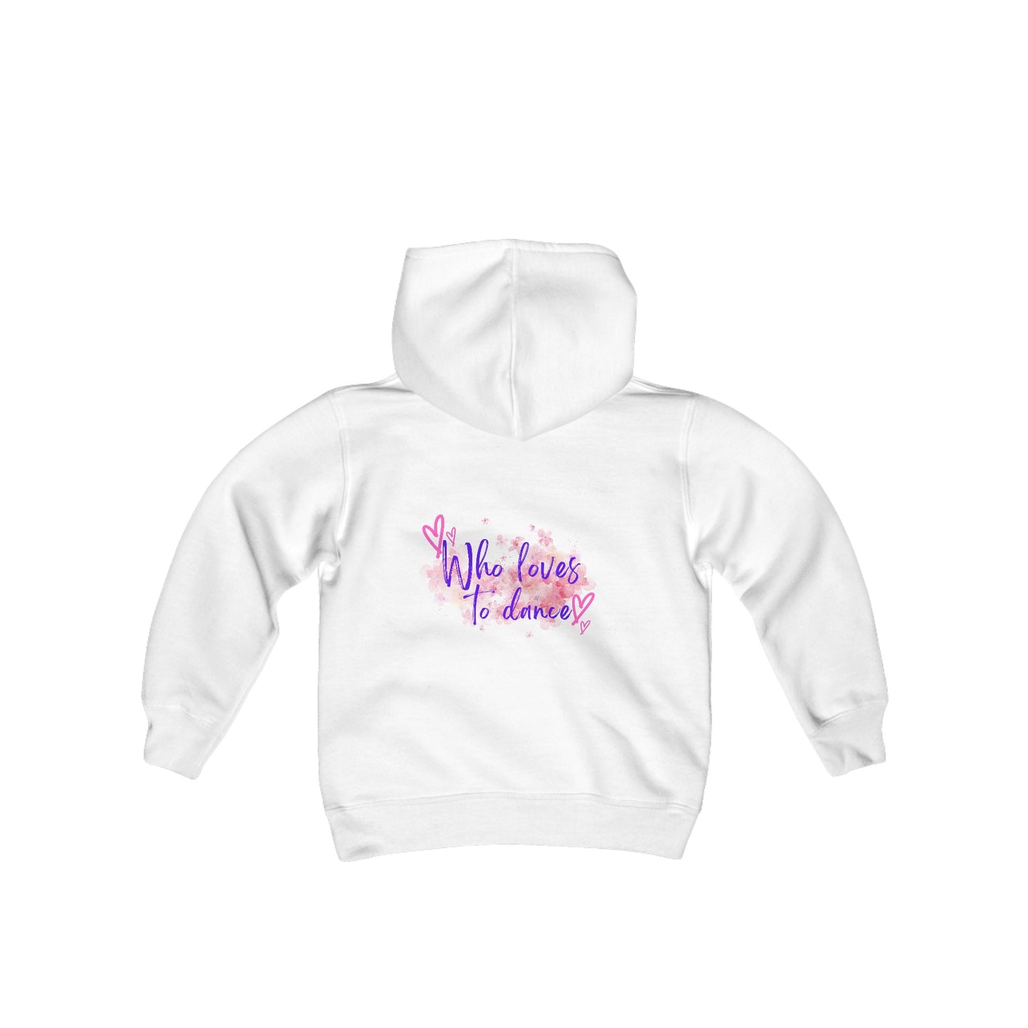 Youth Heavy Blend Hooded Sweatshirt for Dancers - I'm Just A Girl Who Loves To Dance -