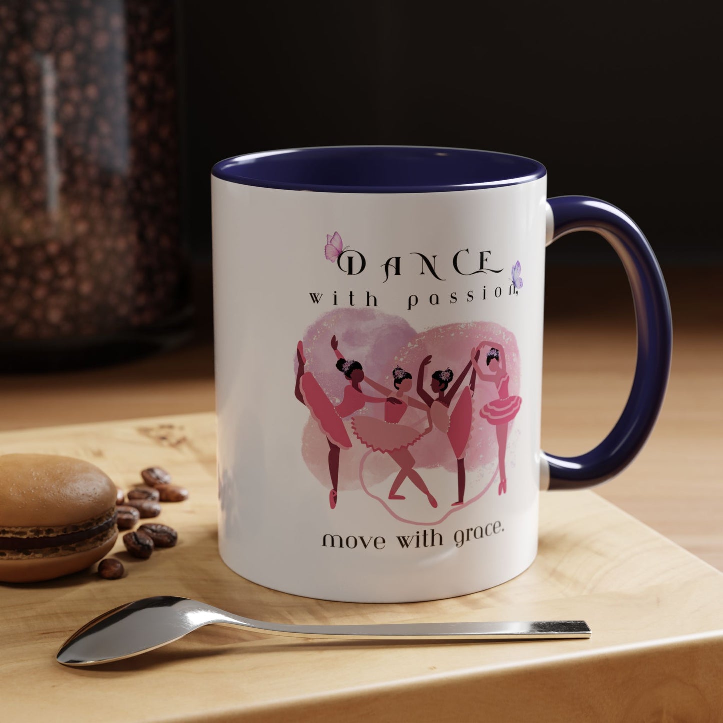 Accent Coffee Mug (11, 15oz) Dance With Passion