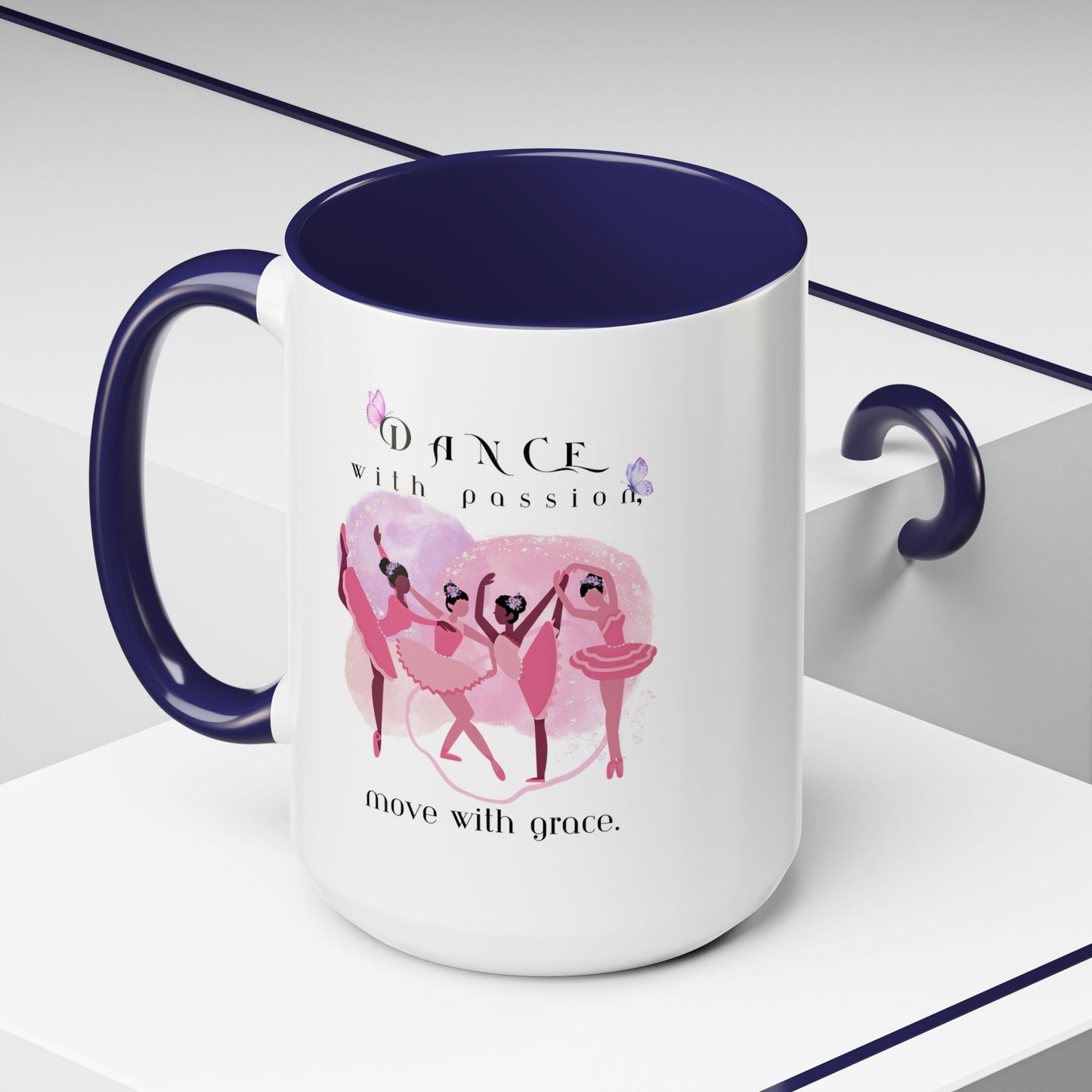 Accent Coffee Mug (11, 15oz) Dance With Passion