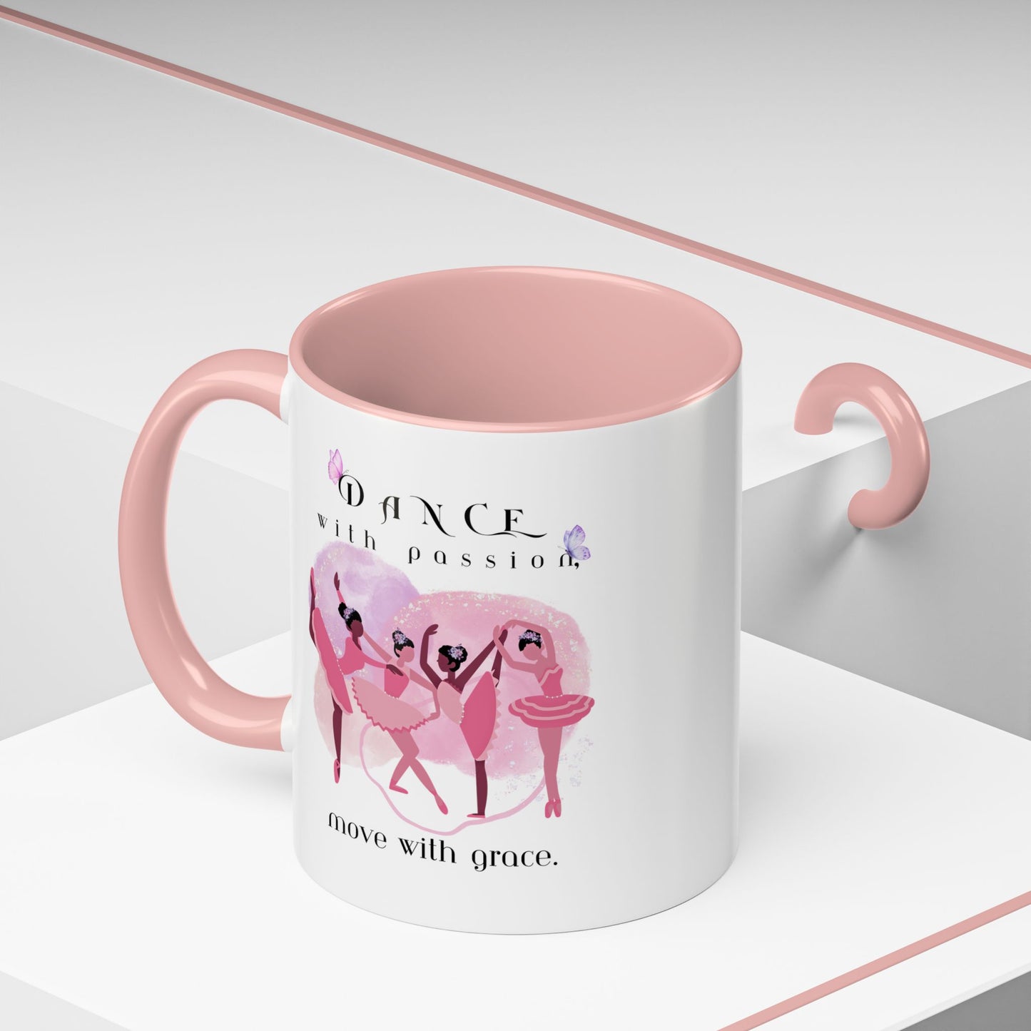 Accent Coffee Mug (11, 15oz) Dance With Passion