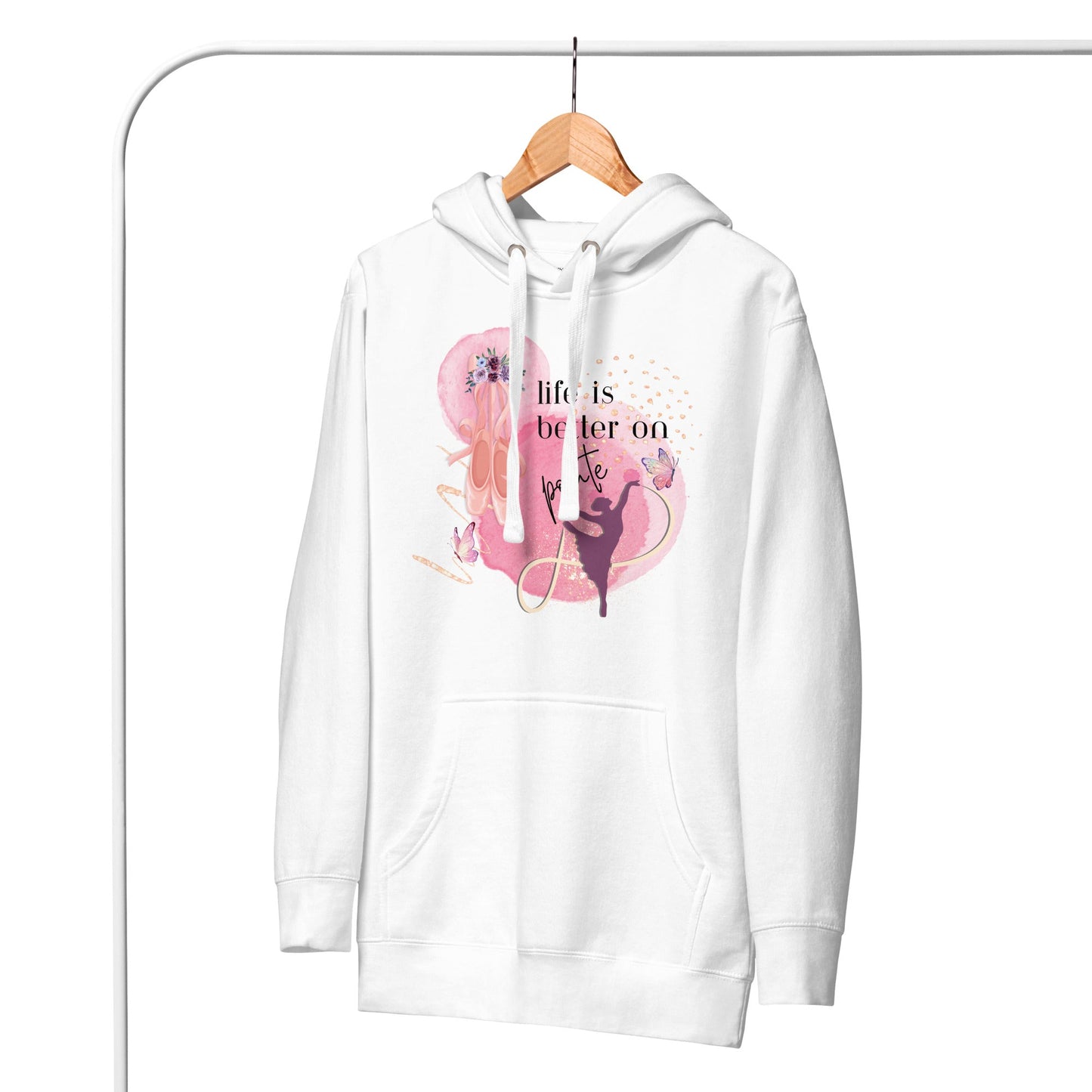 Hoodie for Dancers - Life Is Better On Pointe - aburgessandco.com