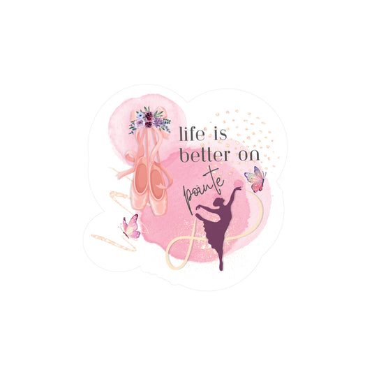 Kiss - Cut Vinyl Decals For Dancers - Life Is Better On Pointe - aburgessandco.com