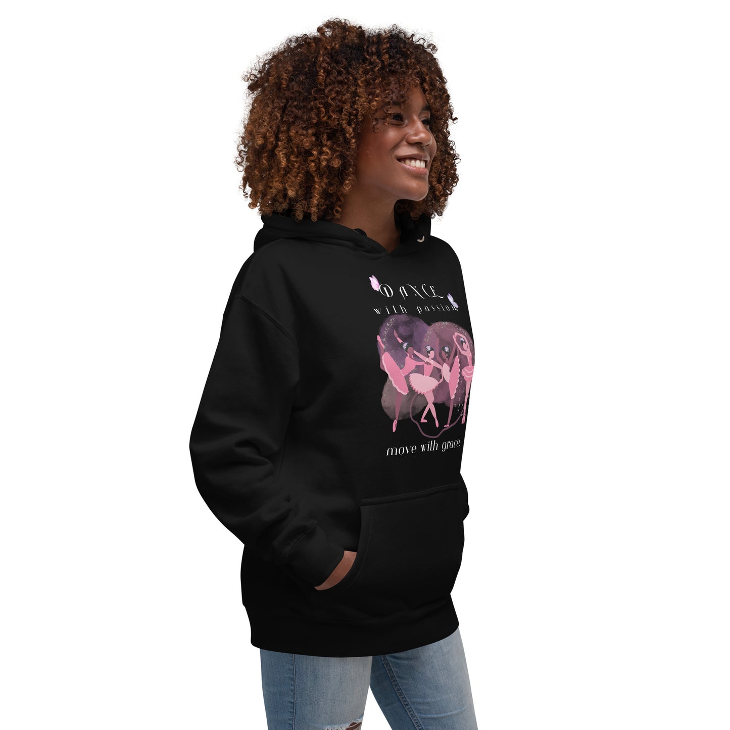 *Stay Cozy and Elegant with the "Dance with Passion, Move with Grace" Hoodie – A Perfect Fit for Dancers