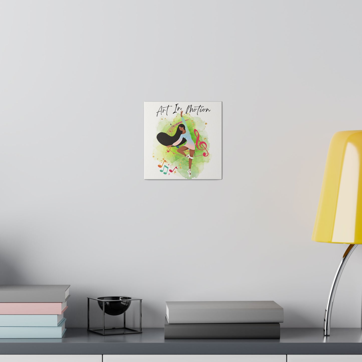 Matte Canvas Print - Art In Motion - White background