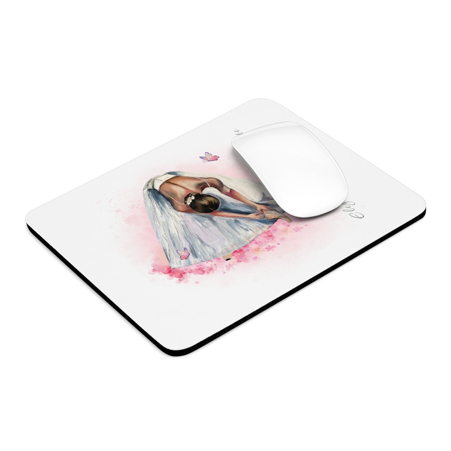 "Elegante Ballerina" Mouse Pad: Grace and Functionality for Your Workspace