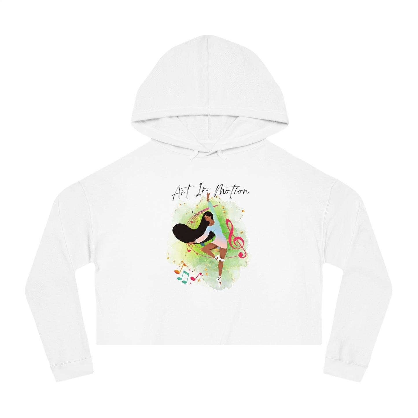 Express Your Dance Spirit with the "Art in Motion" Crop Hoodie