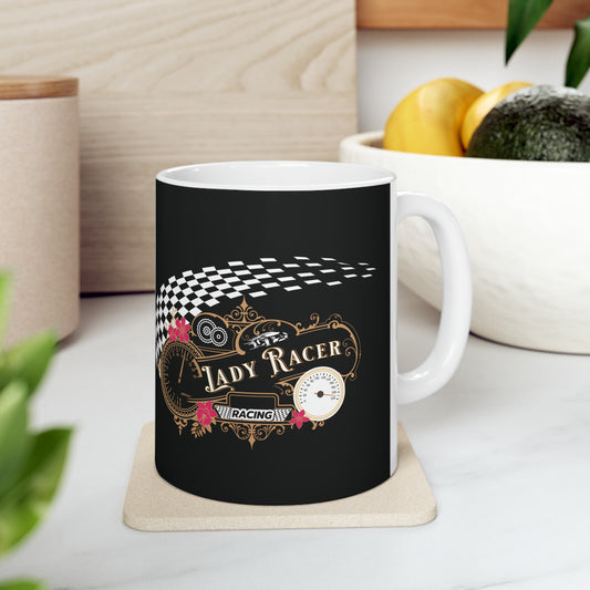 Ceramic Mug, 11oz - Lady Racer