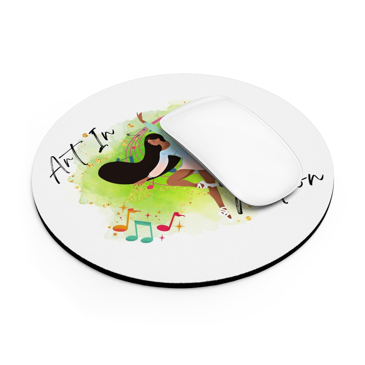 "Art in Motion" Mouse Pad: Elevate Your Workspace with Dance-Inspired Elegance
