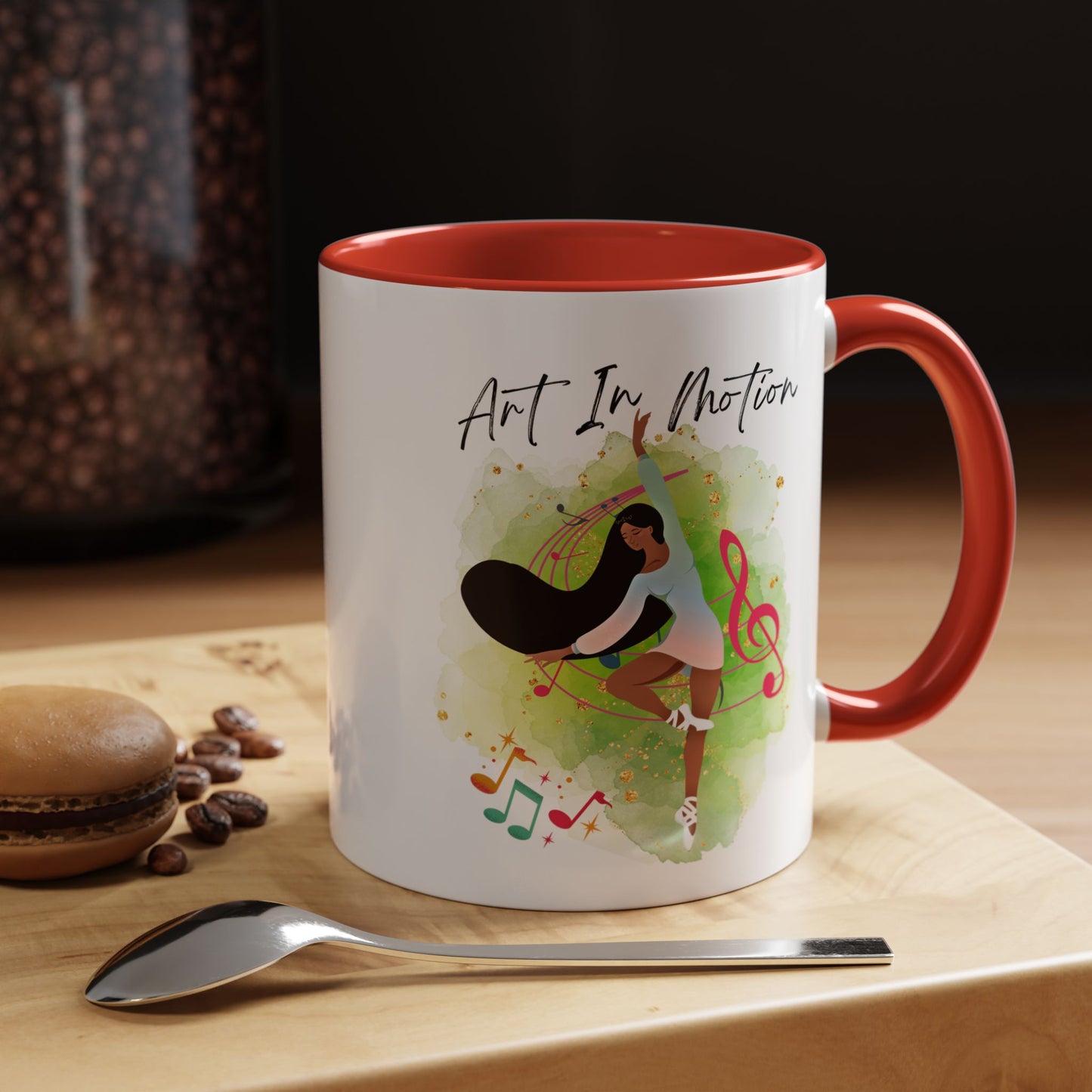 Accent Coffee Mug (11, 15oz) Art In Motion ceramic mug
