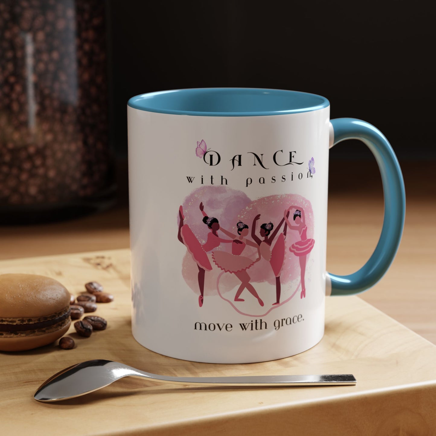 Accent Coffee Mug (11, 15oz) Dance With Passion