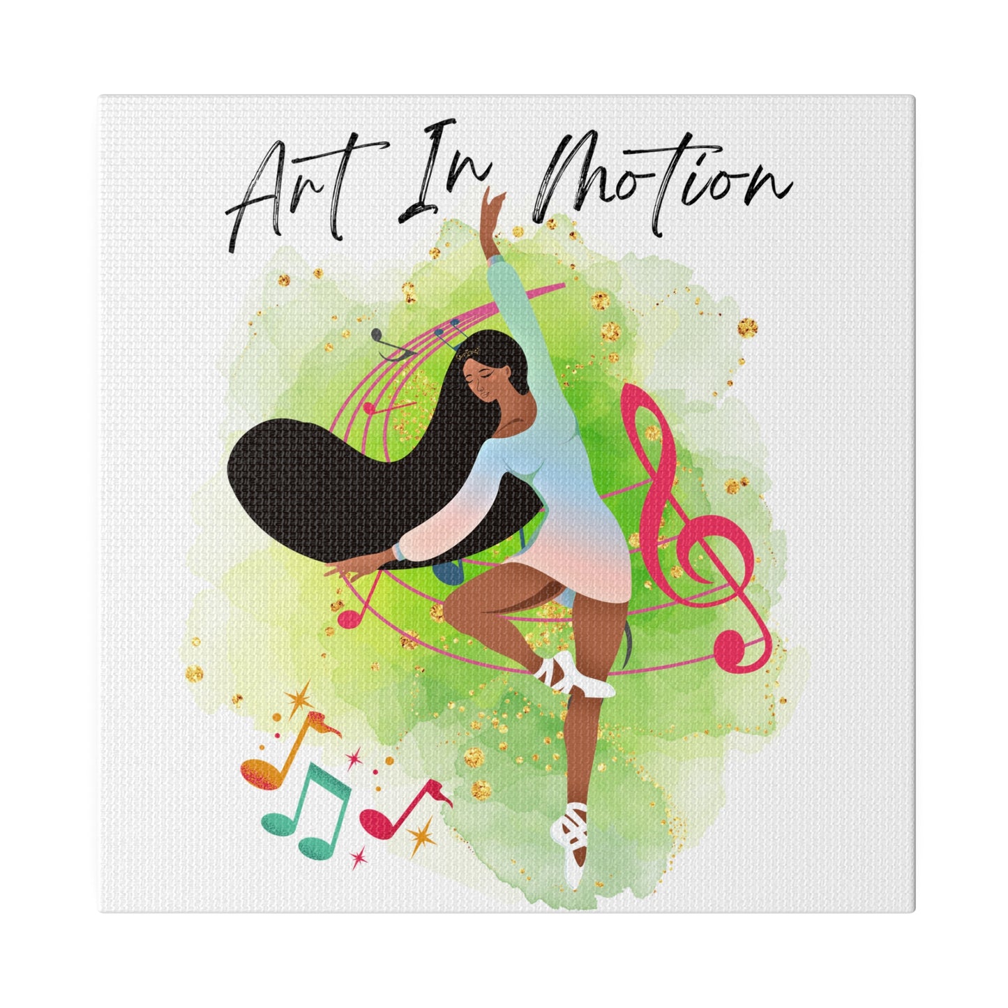 Matte Canvas Print - Art In Motion - White background