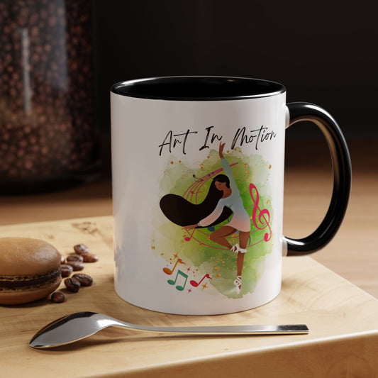 Accent Coffee Mug (11, 15oz) Art In Motion ceramic mug