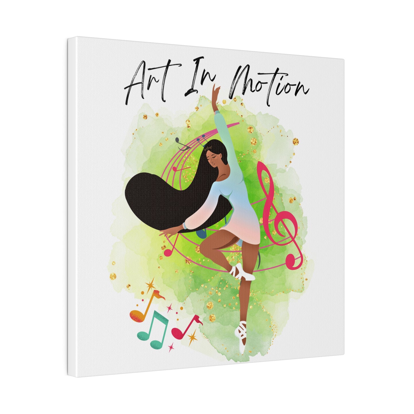 Matte Canvas Print - Art In Motion - White background