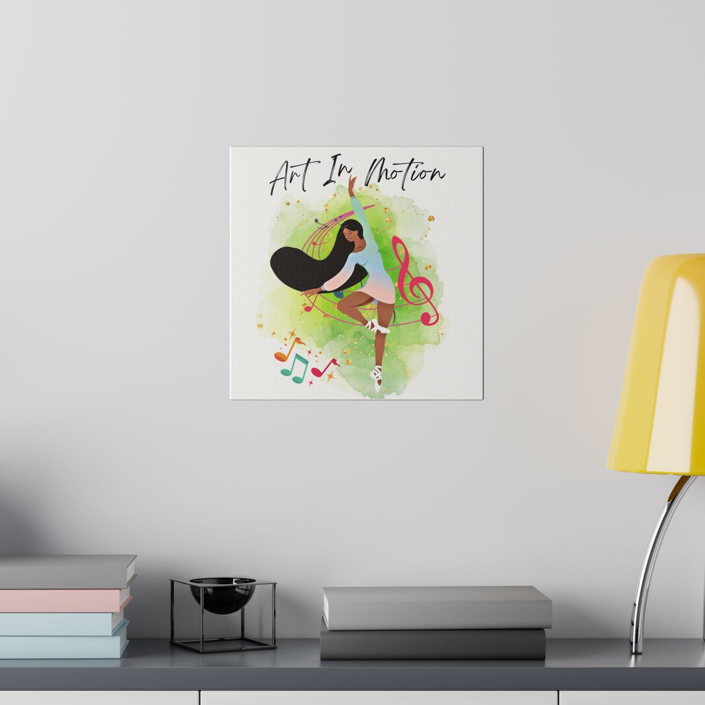 Matte Canvas Print - Art In Motion - White background
