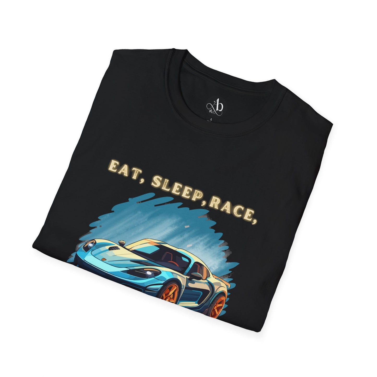 Unisex Softstyle T-Shirt - Eat, Sleep, Race, Repeat