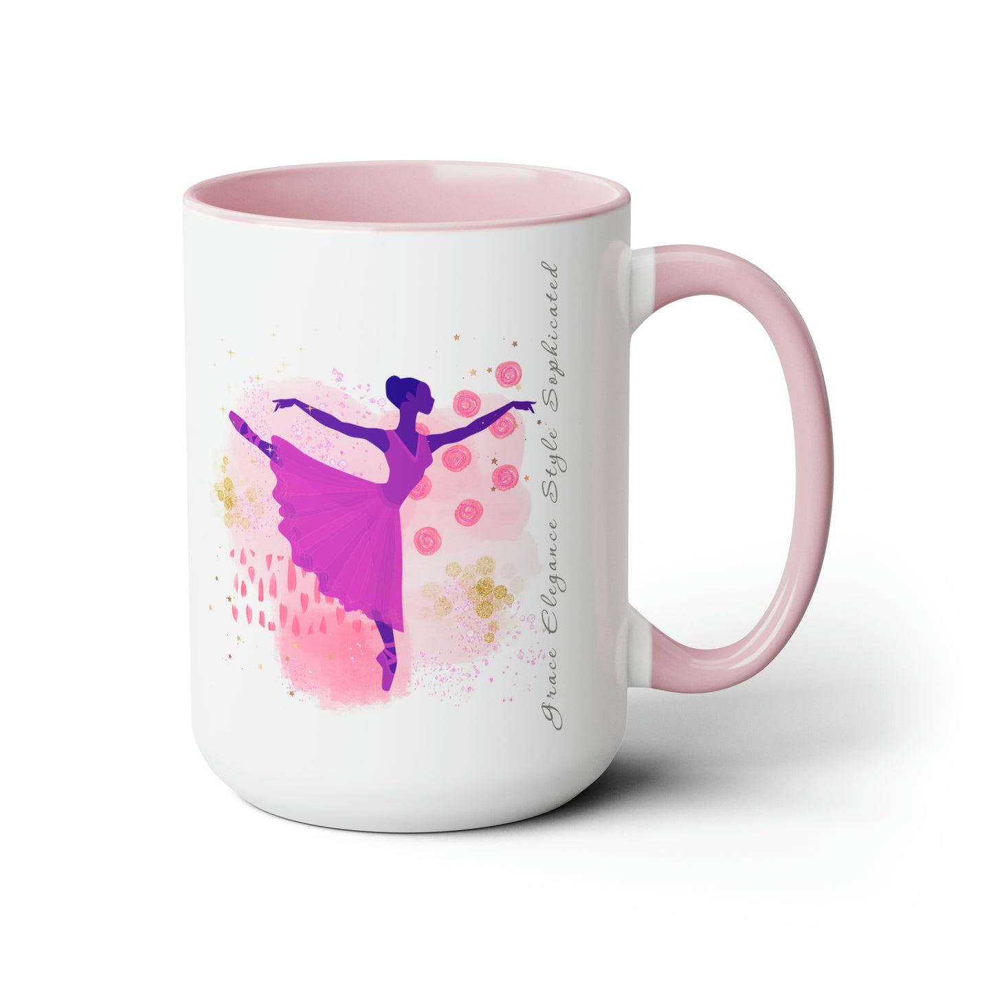 Two-Tone Coffee Mugs - Sophisticated Ballerina