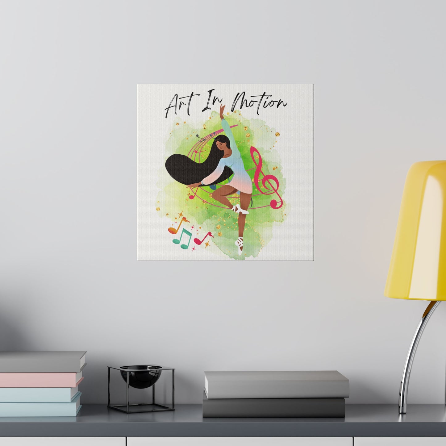Matte Canvas Print - Art In Motion - White background
