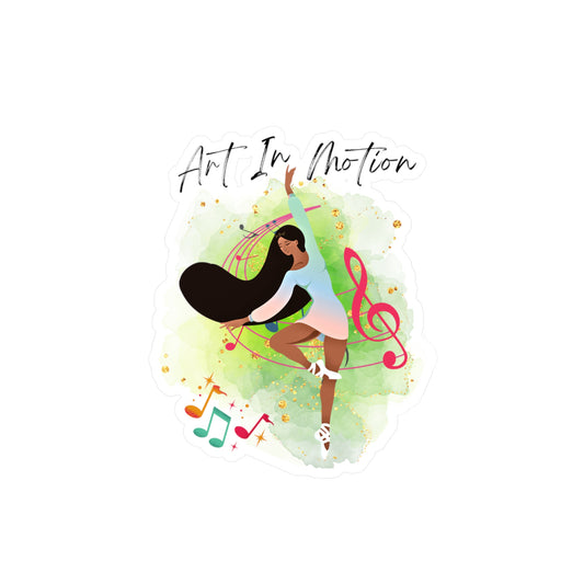 Art in Motion Vinyl Stickers: Perfect for Dancers - Kiss-Cut Vinyl Decals