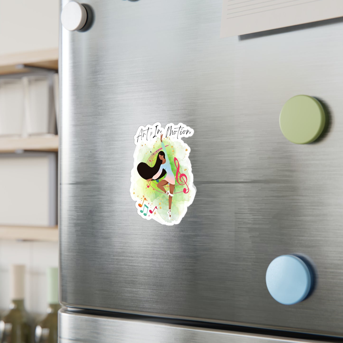 Art in Motion Vinyl Stickers: Perfect for Dancers - Kiss-Cut Vinyl Decals