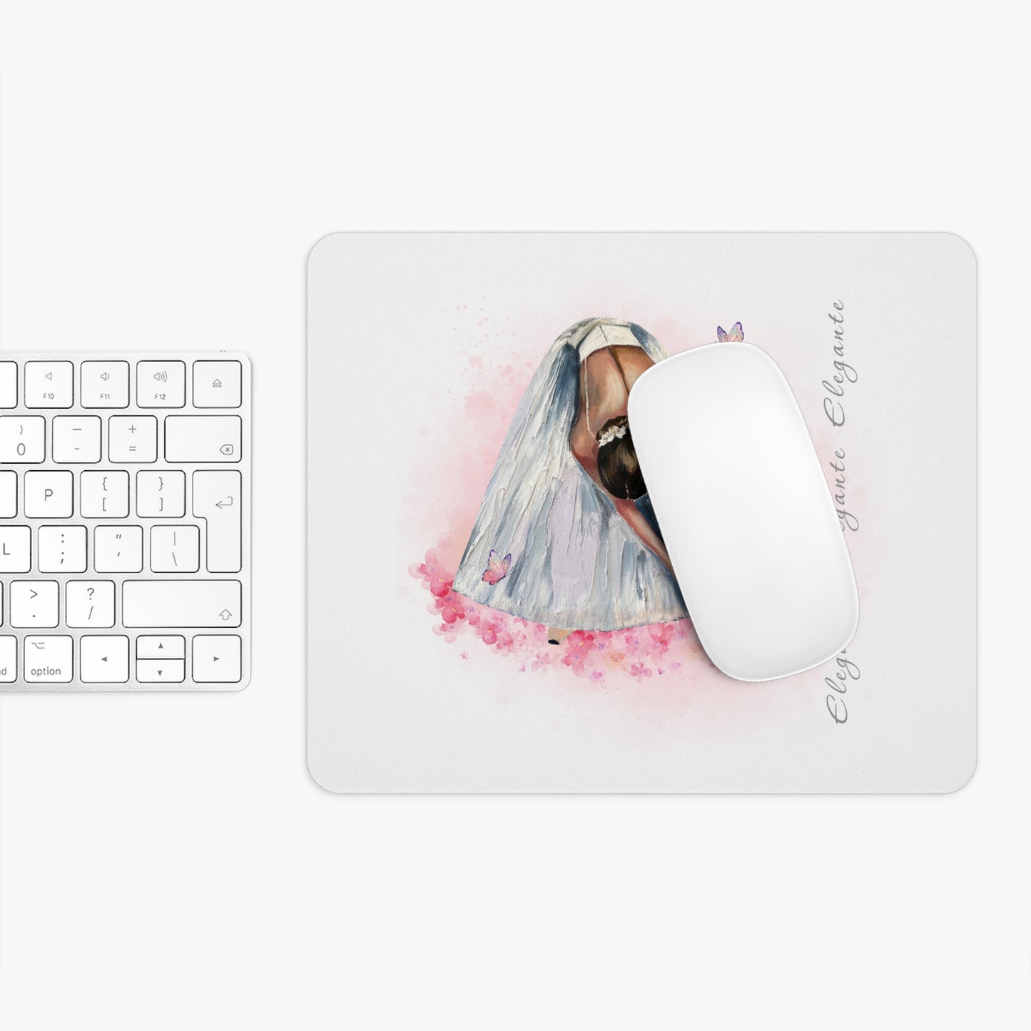"Elegante Ballerina" Mouse Pad: Grace and Functionality for Your Workspace