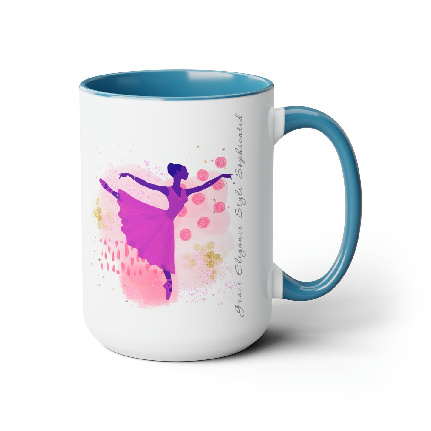 Two-Tone Coffee Mugs - Sophisticated Ballerina