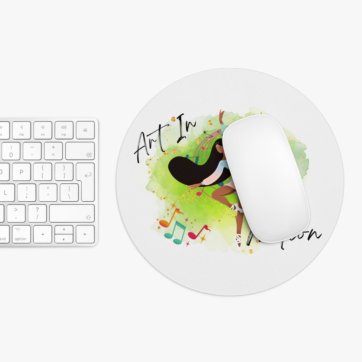 "Art in Motion" Mouse Pad: Elevate Your Workspace with Dance-Inspired Elegance